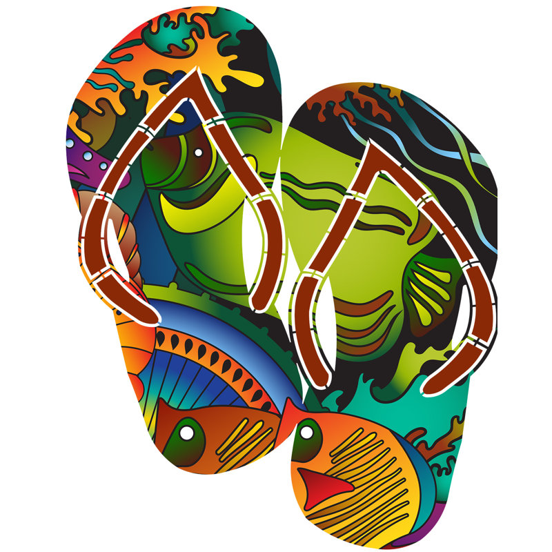 Highland Dunes Stanhope Water/Rain Resistant Steel Nautical & Beach